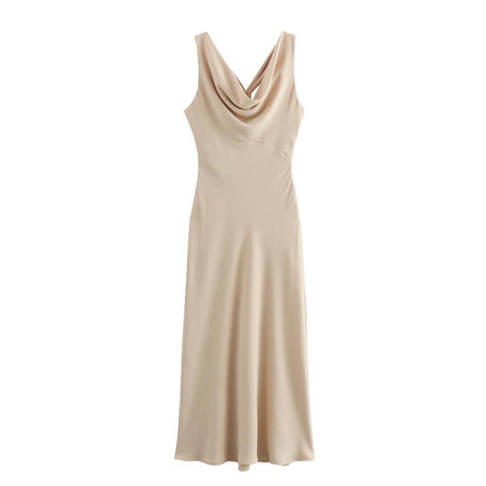 Abendkleid mit Satinoptik