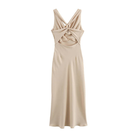 Abendkleid mit Satinoptik