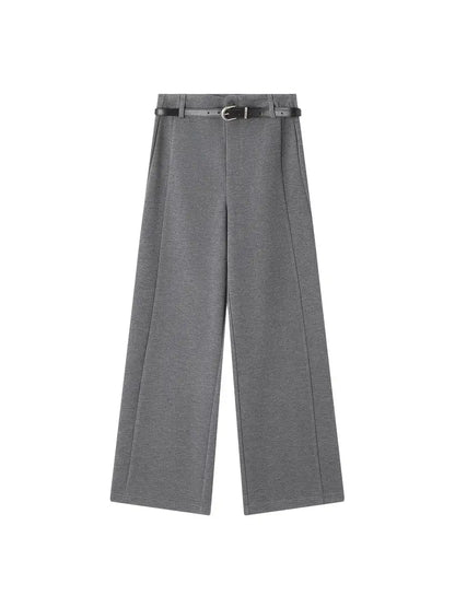 Damenhose mit hoher Taille und weitem Bein