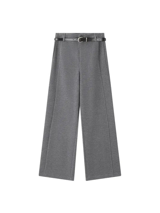 Damenhose mit hoher Taille und weitem Bein