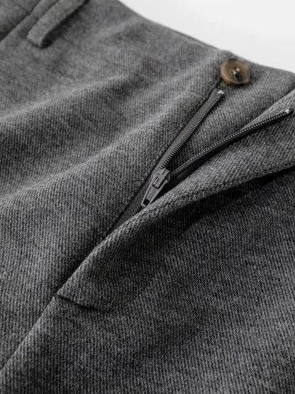 Damenhose mit hoher Taille und weitem Bein