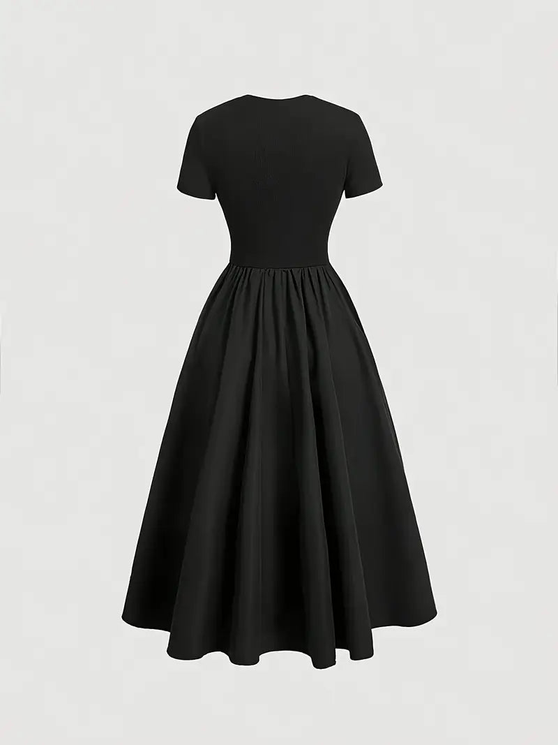 Minimalistisches Korsett-Midikleid