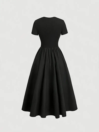 Minimalistisches Korsett-Midikleid