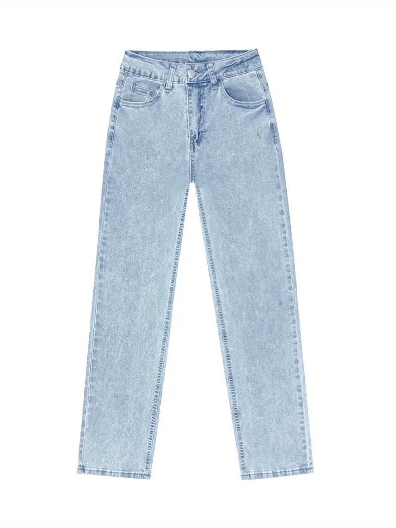 Slim Fit Jeans für Damen mit hoher Taille