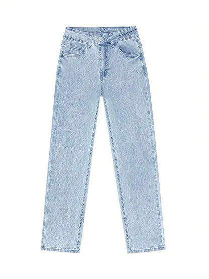 Slim Fit Jeans für Damen mit hoher Taille